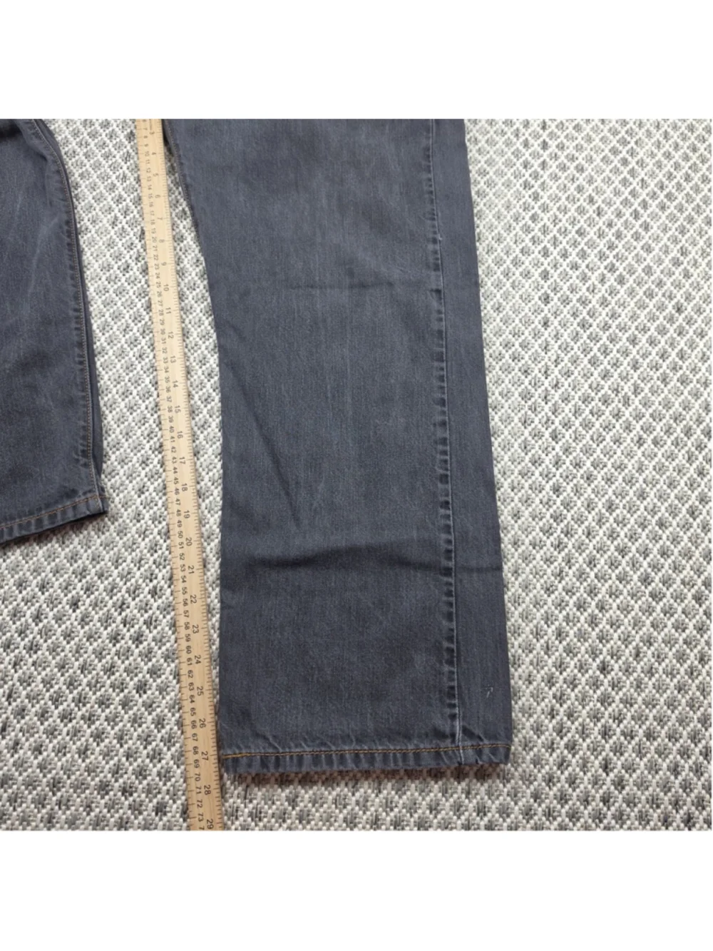 Levi’s 569 Loose Straight Black Jeans Men’s 38x30 Flap Pocket Denim Y2K